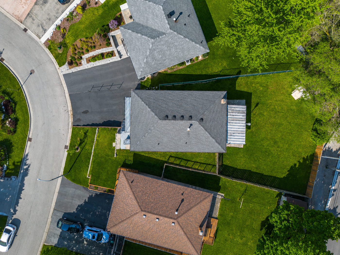 Drone aerial photo of a Kitchener listing